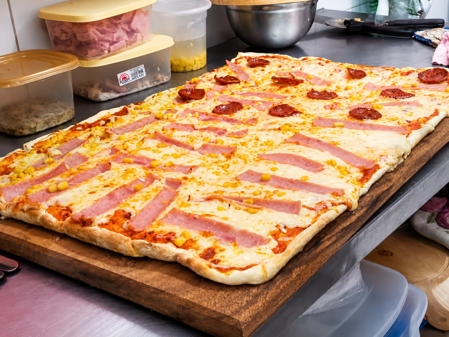 Pizza metro mixta de Restaurante Coco Tella